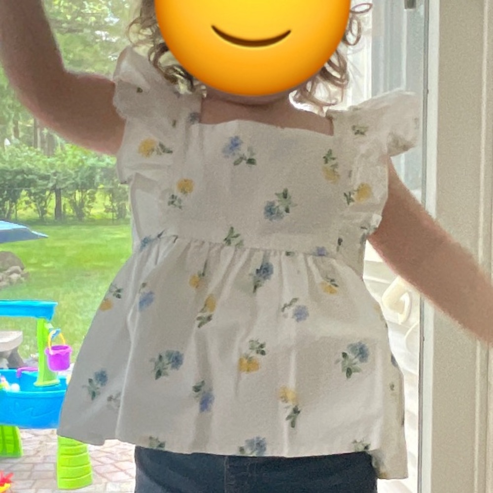 18-24m Janie and Jack Hydrangea Ruffle Sleeve Tank Top